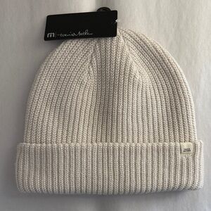 NWT Travis Mathew Off-White Cream Knit Coastal Beanie